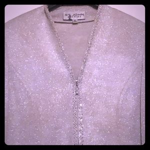 Authentic St. John Silver Pantsuit